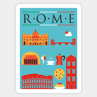 Rome Poster Sticker